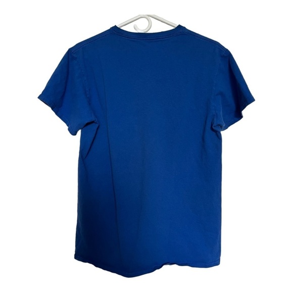 Skull T-Shirt Blue‎ Red Patriotic Men’s Size M Delta Pro Weight Flawed - Picture 2 of 7